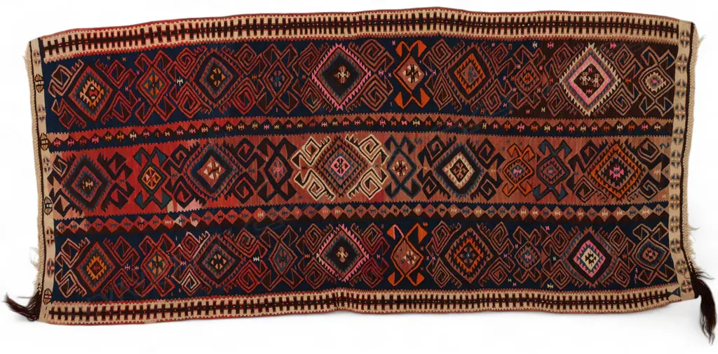 Anatolia wool split flat-weave long carpet, Image 1++